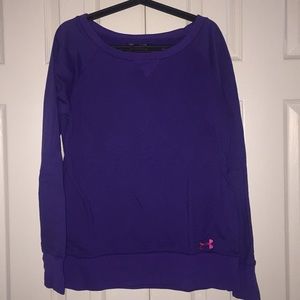 Under Armour fleece boat neck sweatshirt